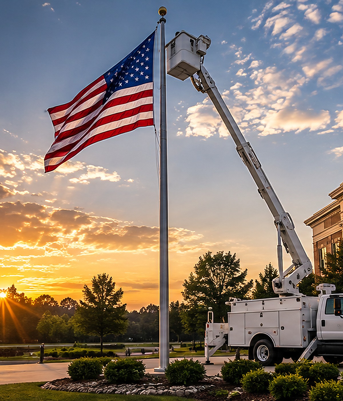 Flagpole installation and service